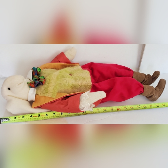 Easter Bunny Colorful Finely Dressed Signed Bendable Plush Stuffed Animal - EUC - Picture 10 of 11